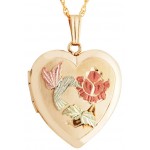 Hummingbird and Flower Locket - by Landstrom's